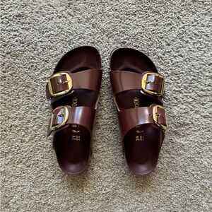 Birkenstock Arizona Big Buckle Chocolate Patent 39/8
